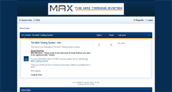Desktop Screenshot of maxtradingforum.com