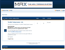 Tablet Screenshot of maxtradingforum.com